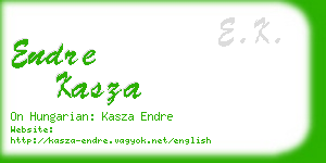 endre kasza business card